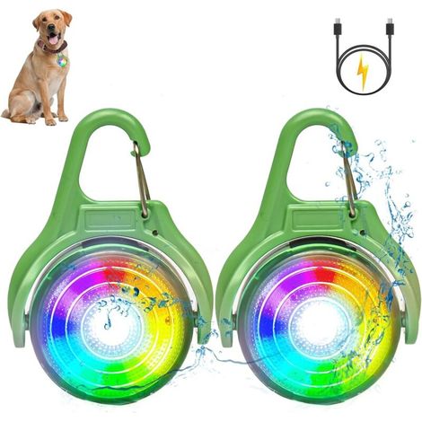 Lampe LED clignotante pour sac à dos d'école, réflecteurs de sécurité, rechargeable par USB, idéale pour les enfants, la randonnée, la course à pied, le jogging et les sacs à dos pour animaux (lot de (1/5)