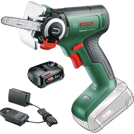 Bosch 06033D5200 UniversalCut 18v Mini Saw Chainsaw + 2.5AH Battery Kit