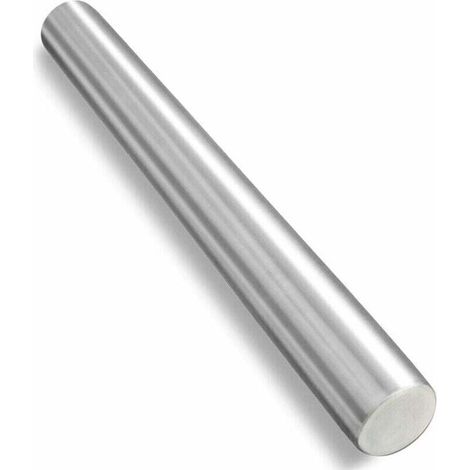 Rouleau à patisserie en acier inoxydable,rouleaux à patisserie en métal pour la cuisson,la pate à biscuits et à patisserie,etc. - 1,5 pouce de diamètre (solide)