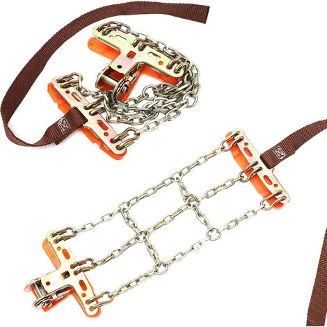 2 Pièces Chaînes à Neige pour Véhicules Antidérapantes en Acier (1/5)