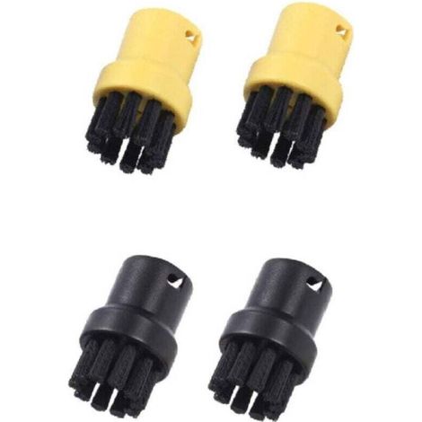 Lot de 4 brosses rondes pour nettoyage à vapeur - Accessoires compatibles avec Karcher SC1 SC2 SC3 SC4 SC5 SC7 CTK10 - OUYLAF (1/4)