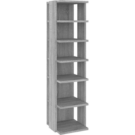 Scarpiera Mobile per scarpe Grigio Sonoma 27,5x27x102 cm in Legno Multistrato (1/5)