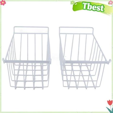 HURRISE Paniers de congélation filaire - Lot de 2 pcs - Organisation de stockage de grande taille pour L 39 cm X L 20 cm X H 20 cm (1/5)