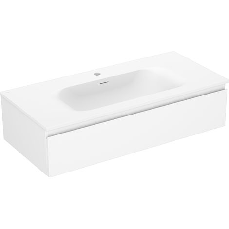 Mexen Orio mobile da bagno 100 cm con lavabo Vela, 1 cassetto, bianco opaco - 91A10-10023-1-BF01-W23M01 (1/5)