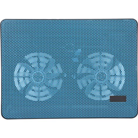 Support Refroidissement PC Portable avec Double Ventilateur Silencieux, Diamètre des Trous 1.5mm, Accessoire Gaming pour Ordinateurs jusqu'à 17 Pouces