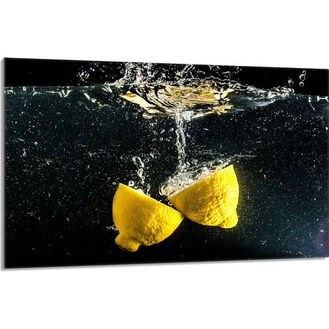 Glasschutzplatte für den Herd 80x52 Zitrone (1/5)