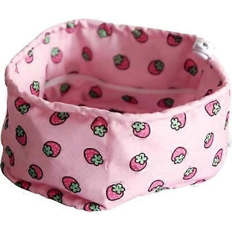 Kühlendes Hundehalsband aus atmungsaktivem Eisgel, schnelltrocknend, für Sommerspaziergänge, erdbeerrosa, Größe M, wendbar, leicht, hitzebeständig.
