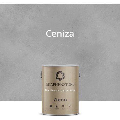 Pintura Ecológica INTERIOR Efecto LIMEWASH Base Cal SIENA Color CENIZA 4L