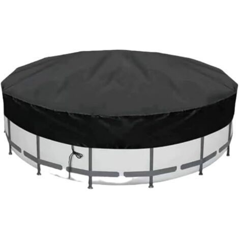 Bache Piscine Ronde, Ø 210cm x H 90cm Oxford Fabric Bâche Protection pour Piscine, Couverture de Extérieur Spa Baignoire, Bache de Protection pour Piscine Hors Sol, Résistant aux UV (1/5)