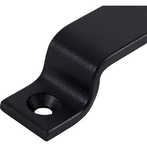 5 pièces noir résistant en fonte grange bouton de porte armoire porte en bois bouton en acier au carbone (1/4)
