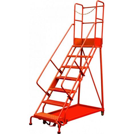 Stockman - Escabeau de sécurité immobilisation automatique 7 marches - RLC357