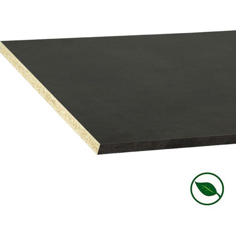 Plan de travail stratifié CPL béton anthracite 2600 x 800 x 28 mm - FSC MIXTE 70% - Gamme Confort