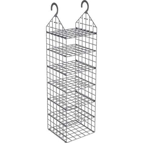 Hanging Closet Organiser with 7 Shelves vidaXL