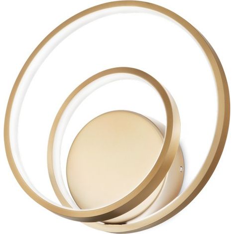 LED Dekorative Swirl Integrierte LED-Wandleuchte Gold, 3000K (1/2)
