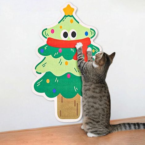 Tapis griffoir adhésif pour chat, planche à griffer autocollante, accessoire mural pour chat d'intérieur, protection des meubles (1/2)