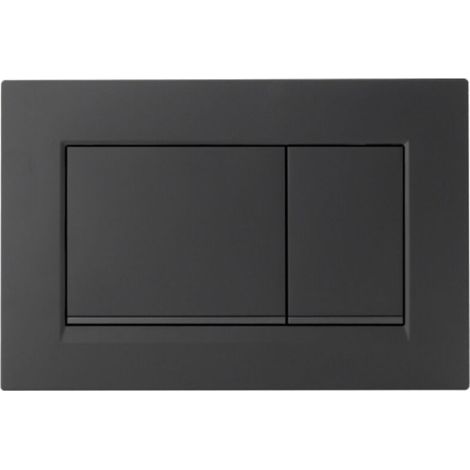Plaque de déclenchement avec déclencheur de rinçage, plaque de déclenchement WC compatible avec Geberit Sigma 30, plastique ABS pour plus de durabilité et de durabilité, installation facile (noir) (1/4)
