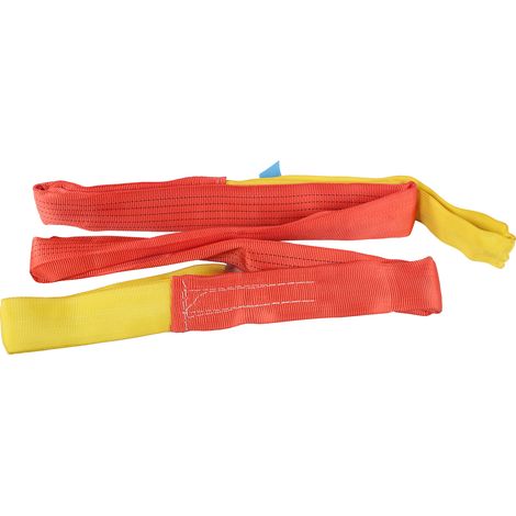 Élingues de levage flexibles, élingues à boucle 3T 3M, élingues de grue, cordes de remorque à double boucle (1/4)