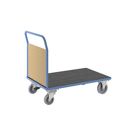 eurokraft pro  Carrello a pianale con sponde in legno  con 1