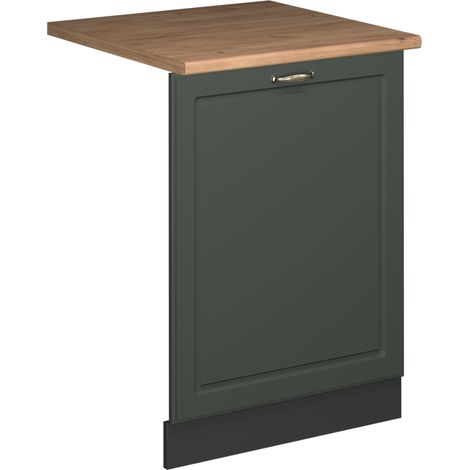 Panel frontal del lavavajillas Fame-Line, Verde dorado Casa de campo, 60 cm , ET Roble, Vicco