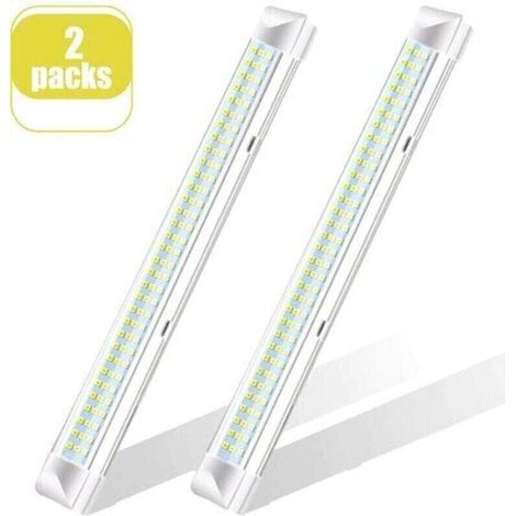 Barre lumineuse LED,DC 12-80V lampe voiture intérieur Lampe de Placard lampe/universel d'éclairage Cabinet/Voiture,Camion,Véhicule,Camping Car,Bateau,Plafonnier (108 LEDS 2PCS) (1/4)