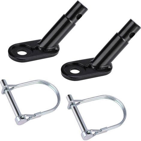 2 pièces Coupleur de remorque de vélo, connecteur d'attelage de remorque pour vélo d'enfant ou animal domestique, fixation solide et pratique (1/5)