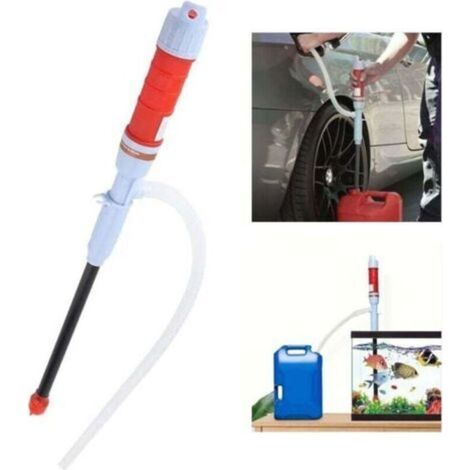 Pompe à siphon électrique, pompe de transfert de liquide à batterie, pompe à batterie, tuyau de siphon, pompe à main pour aspirer l'essence et le carburant. (1/4)
