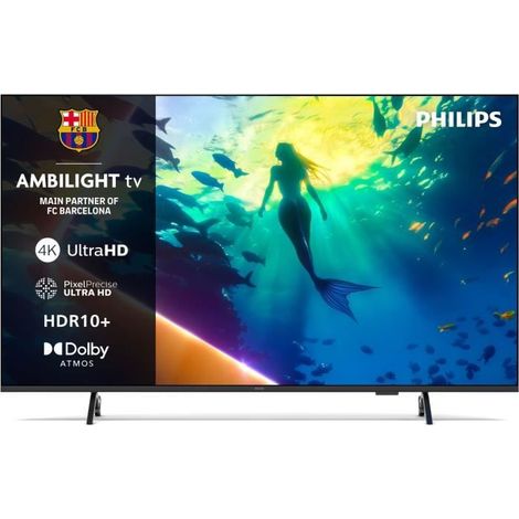 Philips – TV LED 65 pouces 4K UHD – Ambilight – Dolby Atmos – Smart TV Titan OS – HDMI 2.1 – VRR – Design fin (1/5)