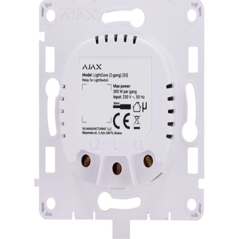Hogar inteligente Lightcore 2Gang 52137 Ajax (1/3)