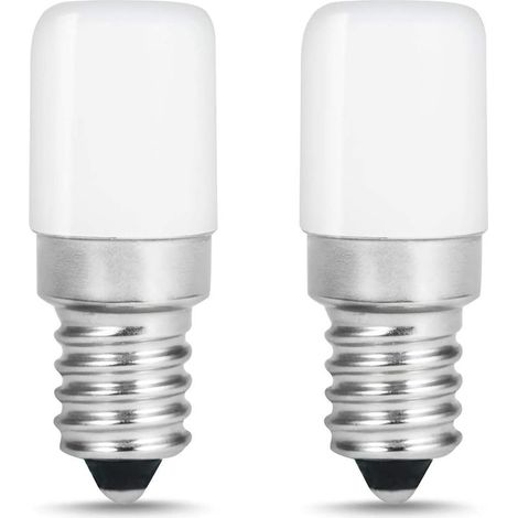Lot de 2 Lampe E14 LED Ampoule pour Réfrigérateur / 1.5 W - Puissance équivalente à une Lampe de 15 Watt,Blanc Froid - 6000K (1/5)