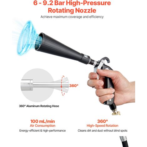 Pistolet Nettoyage Voiture à Air Haute Pression 6-9 (1/5)