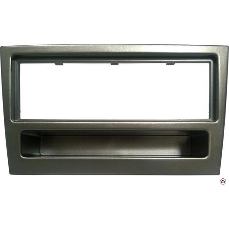 Facade autoradio 1DIN compatible avec OPEL AGILA 00-06 - Anthracite - avec vide poche