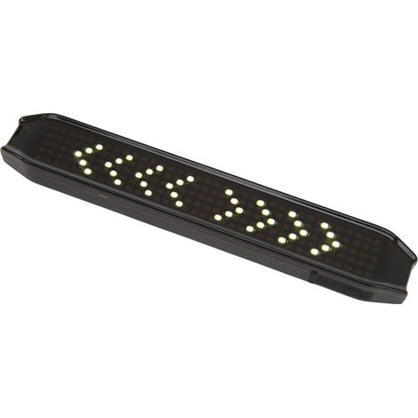 Gelbes Bluetooth-LED-Rücklicht für Fahrräder mit USB-aufladbarem Display, Blinkern und Rücklicht. (1/5)