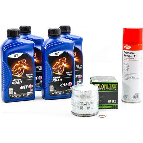 Kit Entretien Vidange pour BMW R 1150 GS de 2000 à 2003 - ELF MOTO 4 ROAD 15w50 4L