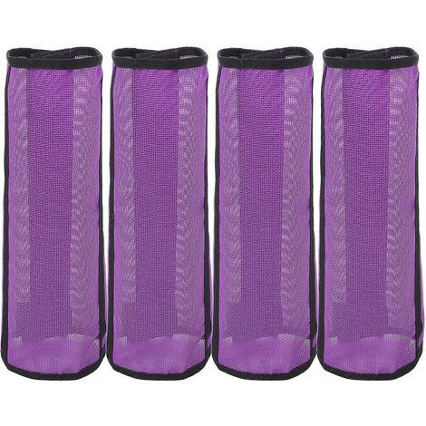 Lot de 16 paires de bottes d'équitation en maille respirante, adaptées à l'entraînement équestre en extérieur et aux écuries, offrant une protection des jambes. (1/5)