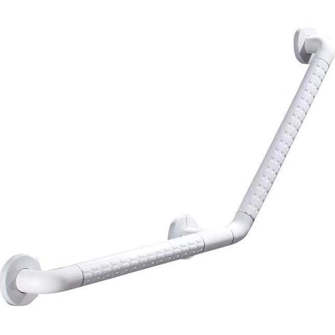 135° Barre D'appui Douche pour Baignoires Acier Inoxydable PVC Barre de Maintien pour Handicapés et Les Personnes âgées WC 45 45cm