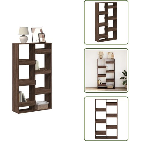 vidaXL Bücherregal Eichen-Optik 100x33x175 cm Holzwerkstoff (1/5)