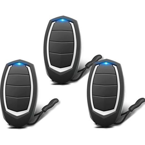 [Pack de 3] Télécommande de porte de garage automatique – Compatible uniquement avec les systèmes Motorline Falk MX4SP – 4 canaux, code tournant, fréquence 433,92 MHz (1/5)
