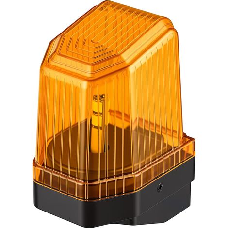 Feu Clignotant Motorisation Portail, Girophare LED Sécurité Universel 12V-265V CA/CC, Feu Signalisation Alarme Orange Portail Coulissant, Battant, Garage Véhicules Lampe flash sécurité universelle - (1/5)