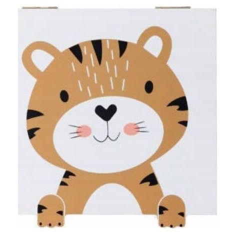 Home-Styling-Collection Caja de tesoros multicolor MDF 15x15x7 cm (1/2)