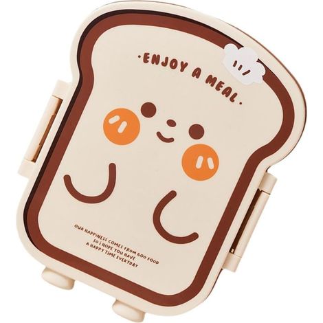 Boîte à bento pour pain, 1 pièce, compartiments en PP, compatible (1/5)