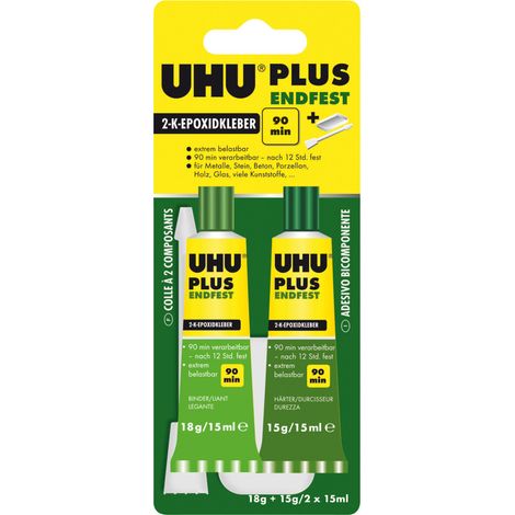 2K-Epoxidharzklebstoff PLUS ENDFEST 33g gelblich Tube UHU