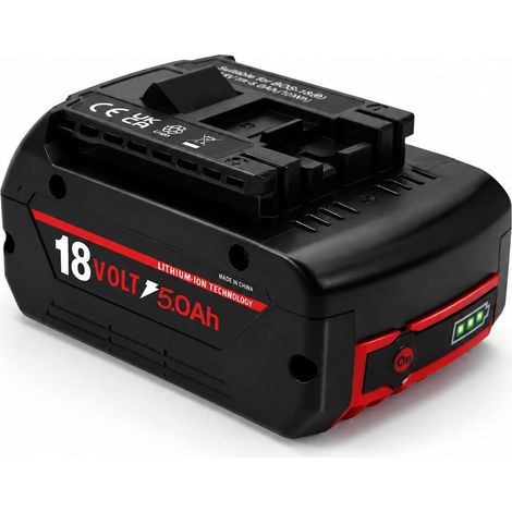 Batterie de Rechange BAT609 5,0 Ah pour Bosch 18 V GBA Compatible avec Bosch BAT619G BAT619 BAT609G BAT618 BAT618G BAT610G Batterie pour Outils sans Fil Batterie Lithium-ION Batterie Rechargeable (1/5)