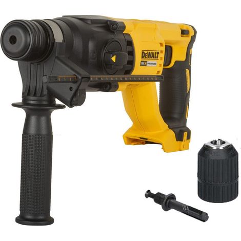 Dewalt DCH133N 18v Brushless SDS Hammer Drill 3 Mode Bare + Chuck + Adaptor (1/5)