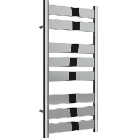 Reina Carpi Flat Panel Heated Towel Rail 800mm H x 400mm W Chrome (1/5)