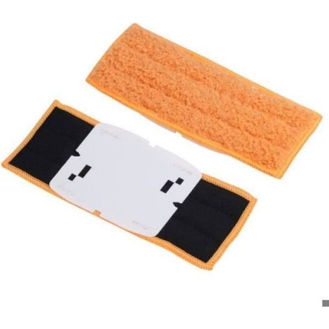 Tampon De Nettoyage - Pour Robot Laveur Braava Jet 240 241 - Lavable - Polaire Corail Et Fil PP - Lot De 2 (1/4)