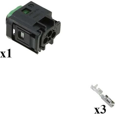 Kit connettore serie MQS porta femmina 3 vie Cod A