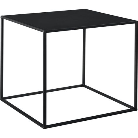Consolle in metallo 50 x 55 x 55 cm nero opaco 030008563