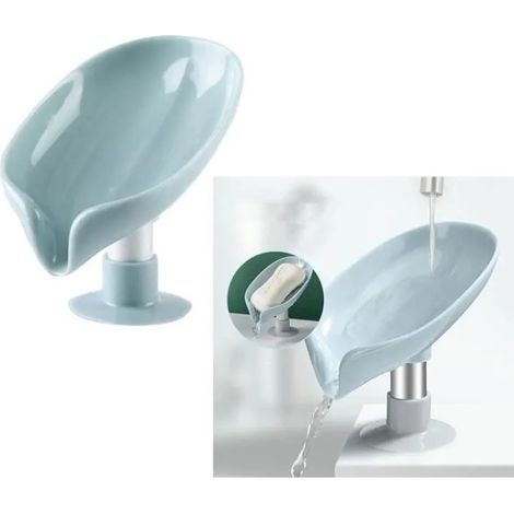 Boite à Savon - Non spécifié - Forme de feuille - Plastique - 13CM - Ventouse (1/4)