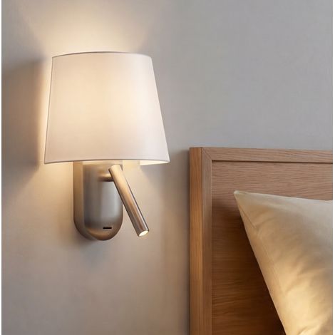 LedsC4 Screen - Applique Murale Intérieure avec Blanc Chaud 2700K. Structure en Aluminium. Coloris Gris