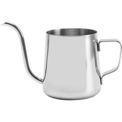 Verseuse à café à bec long et fin 250 ml, acier inoxydable 304, col de cygne, idéale pour infusion manuelle, thé ou café argenté (1/5)